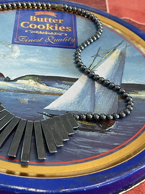 Egyptian hematite necklace