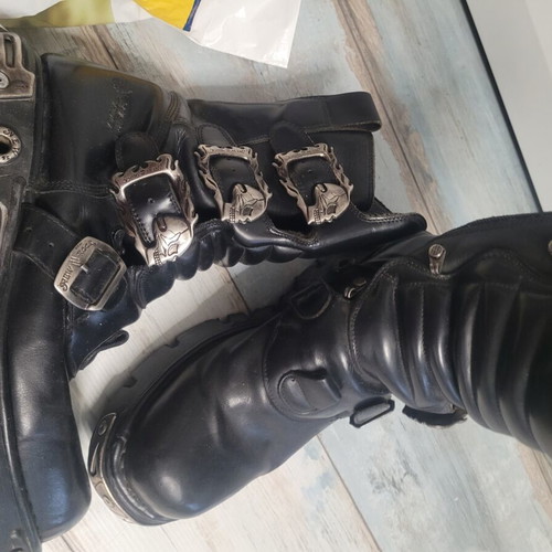 New Rock unisex leather boots size 43