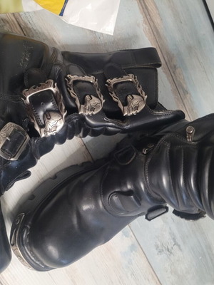 New Rock unisex leather boots size 43