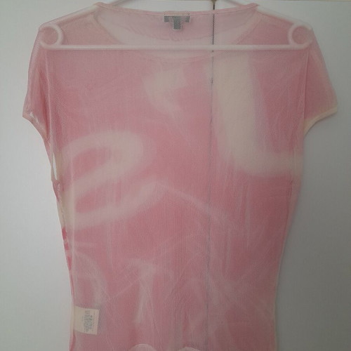 Exte blouse used see-through pink made in Italy
