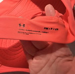 Under Armour Mid Sports Bra Coral Neon Size S like new