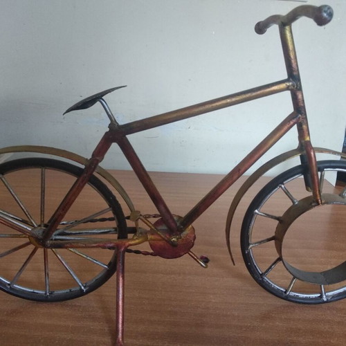 Metal decorative bicycle used