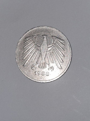 5 Mark Germany 1975 Like New