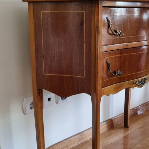 Console table used with two drawers