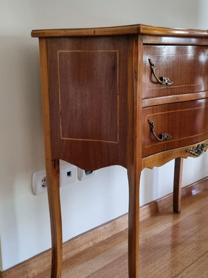 Console table used with two drawers