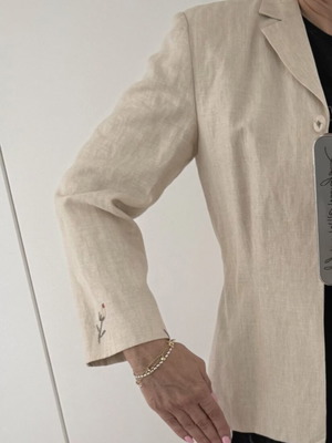 Linen jacket Laura Ashley like new, beige, size S