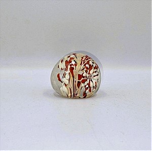 Murano paperweight κόκκινο - λευκό