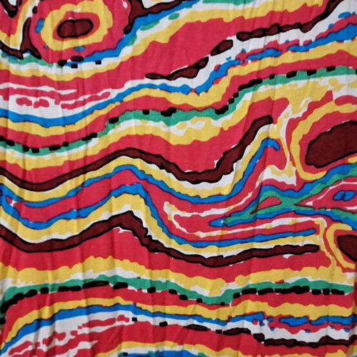 Colorful elastic dress new, size L