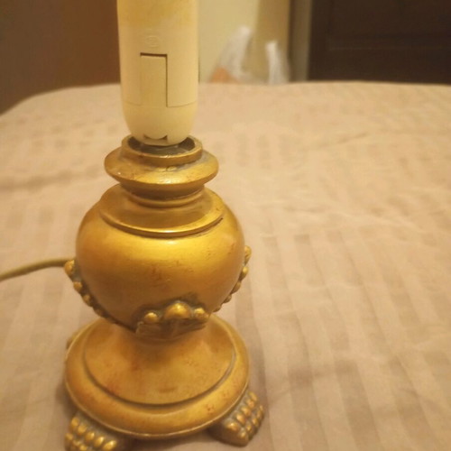 Mini lamp gold without shade like new