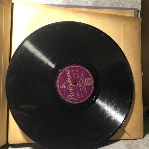 HMV Parlophone 78 rpm 10 inch gramophone records, 1930s