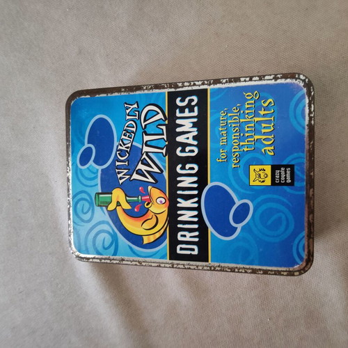 Original Volume One 50 Year Old Adult Drinking Card Game in Tin Box