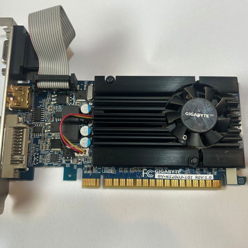 Gigabyte GV-N520D3-1GI graphics card NVIDIA GeForce GT 520 with 1GB DDR3 memory like new