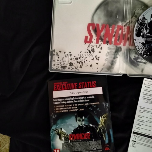 Syndicate PS3 game used, Executive Status Edition