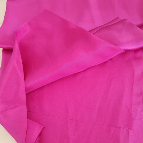 Satin fabric fuchsia, new, 2 meters length, 110 cm width, high quality