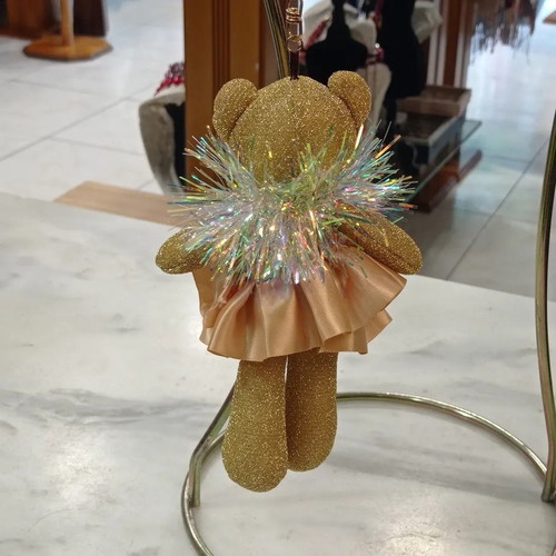 Plush bear keychain new