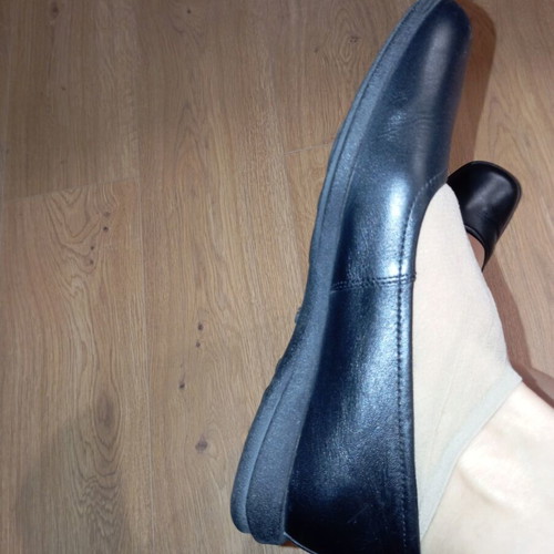 Ecco leather loafers size 39 like new black