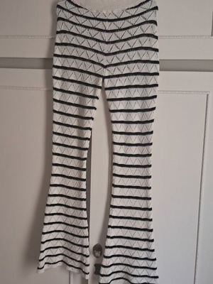 Zara summer knit pants new, white and multicolor, size S