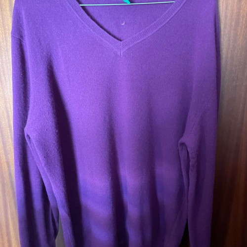 Benetton spring lightweight sweater XL violet like new
