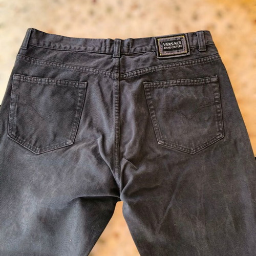 Genuine Versace Jeans pants size M used, black
