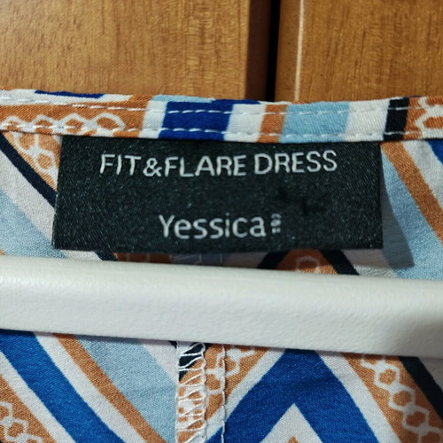 Printed dress like new, multicolor turquoise, size M