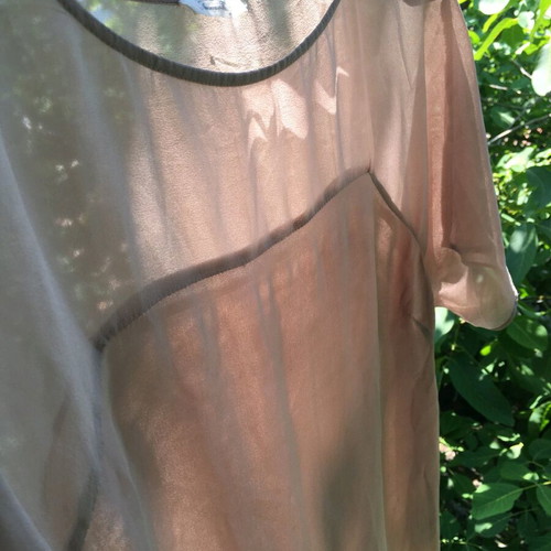 American Vintage silk t-shirt transparent summer, like new, size S