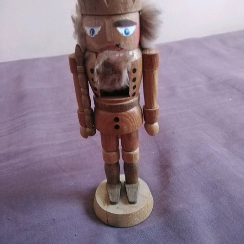 Handmade German Nutcracker used, carved wood