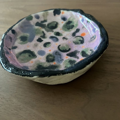 Handmade ceramic plate like new, dishwasher safe, decorative