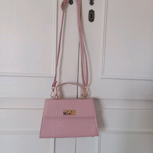 Pink handbag refurbished, 12×20cm