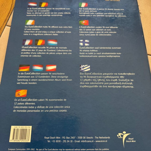 EuroCollection collectible album by Royal Dutch Mint like new