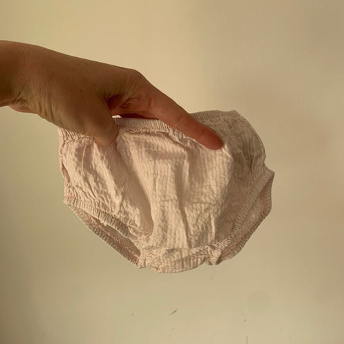 Βρεφικό φορεματάκι Mothercare 12-18 μηνών καινούργιο ροζ ριγέ με τριαντάφυλλα
