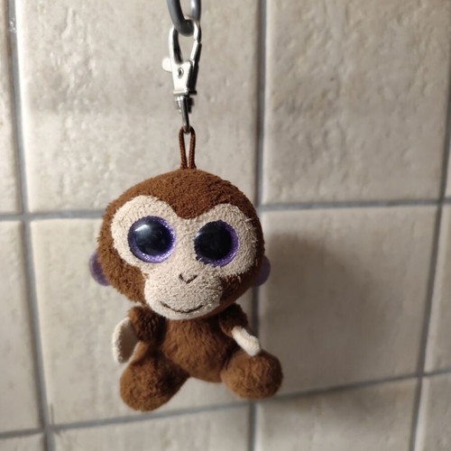 Keychain used with soft monkey design