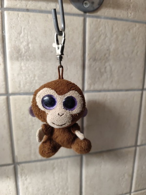 Keychain used with soft monkey design