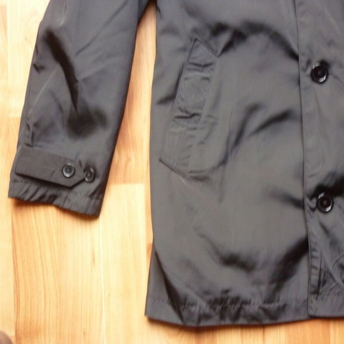 Madmext women's light black trench coat Large like new