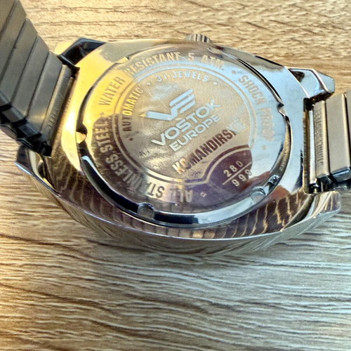 Vostok Europe Komandirskie watch like new, silver unisex