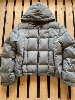 Archival 55DSL Diesel Puffer Jacket size L like new, gray