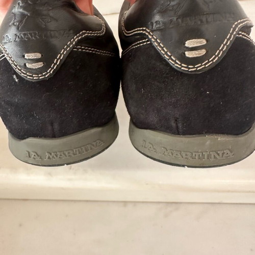 La Martina sneaker men's like new, black leather size 40