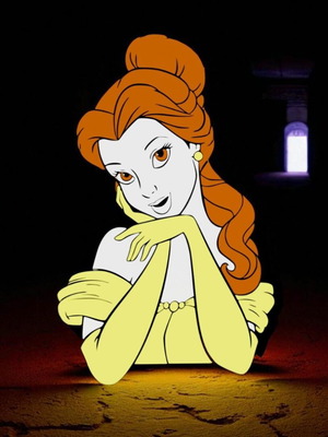 Lightbox Fan Art Lamp "Beauty and the Beast" new 3D printed