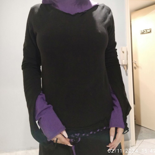 Psychedelic fairy dress like new, No More, black and purple, size S