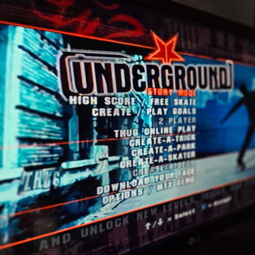 Tony Hawk’s Underground PS2 game