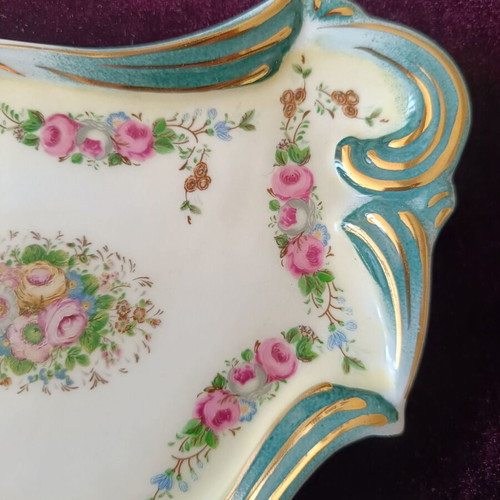 Vintage porcelain tray Art Nouveau style like new