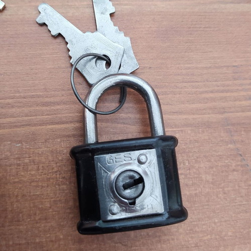 4 German padlocks ABUS, GESCH, DELTA, VOLM like new, 1930s
