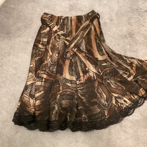 Jus d Orange French skirt like new, size small, beige brown