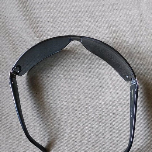 Salvatore Ferragamo glasses case with used glasses, broken arms