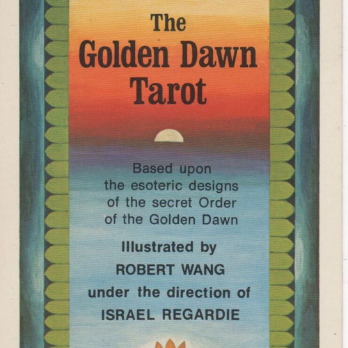 Golden Dawn Tarot Deck collectible by Robert Wang like new