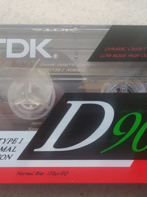 TDK D-90 vintage blank cassettes new, sealed