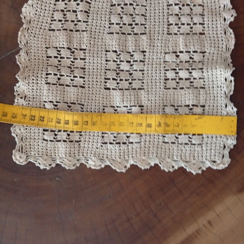 Vintage Handmade Crochet Table Linen Set of 3, Like New