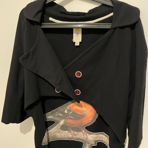 Heel casual jacket medium like new, black with details