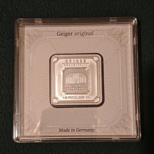 Geiger Silver 1oz 999 like new silver bar