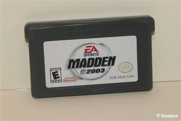  Nintendo Game Boy Advance Madden 2003 se kali katastasi / litourgi timi 4 evro