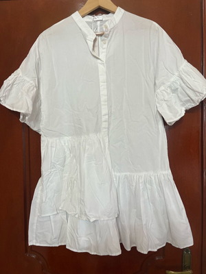 Anonyme white blouse large brand new, 100% cotton